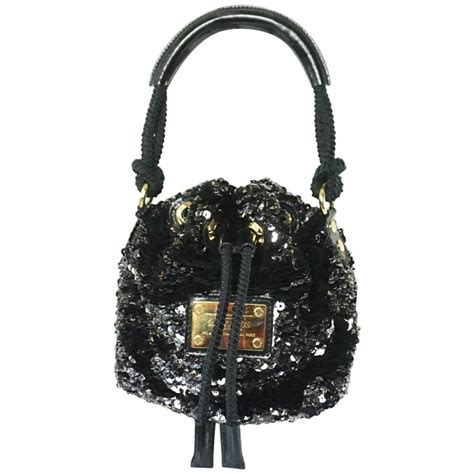 louis vuitton black sequin handbag|louis vuitton black handbags price.